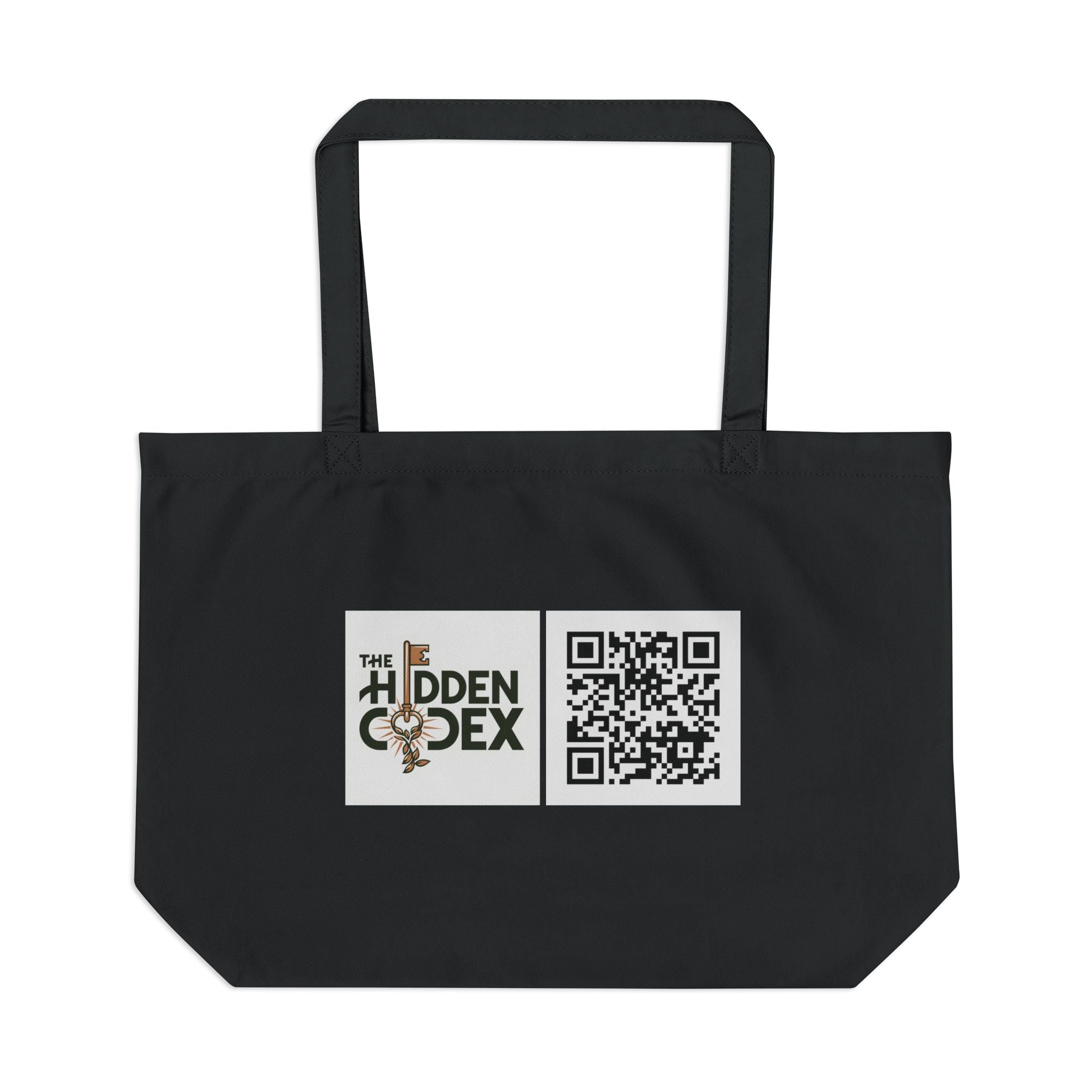 Wear the Message™ Eco Tote — “Auschwitz 1945 / Gaza 2025” (Organic Cotton, 6-gal)