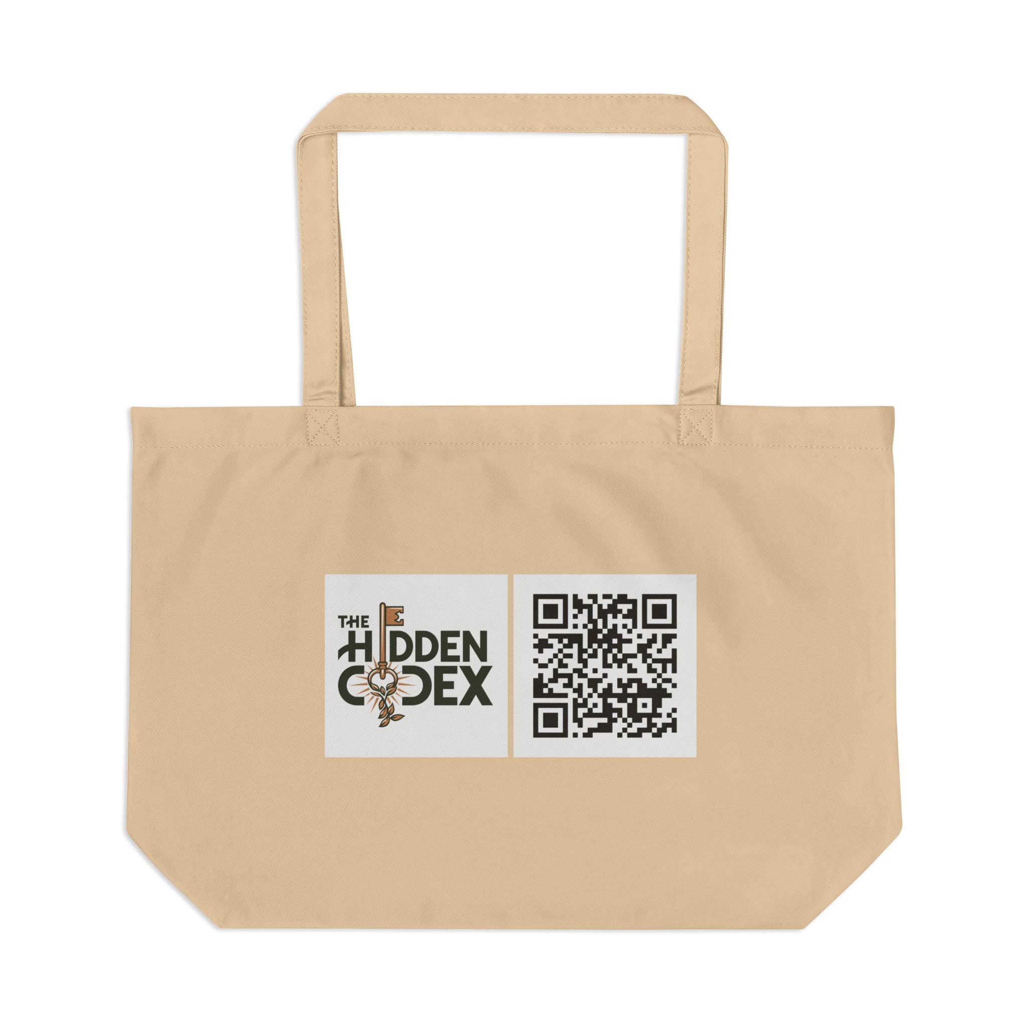 Wear the Message™ Eco Tote — “Auschwitz 1945 / Gaza 2025” (Organic Cotton, 6-gal)