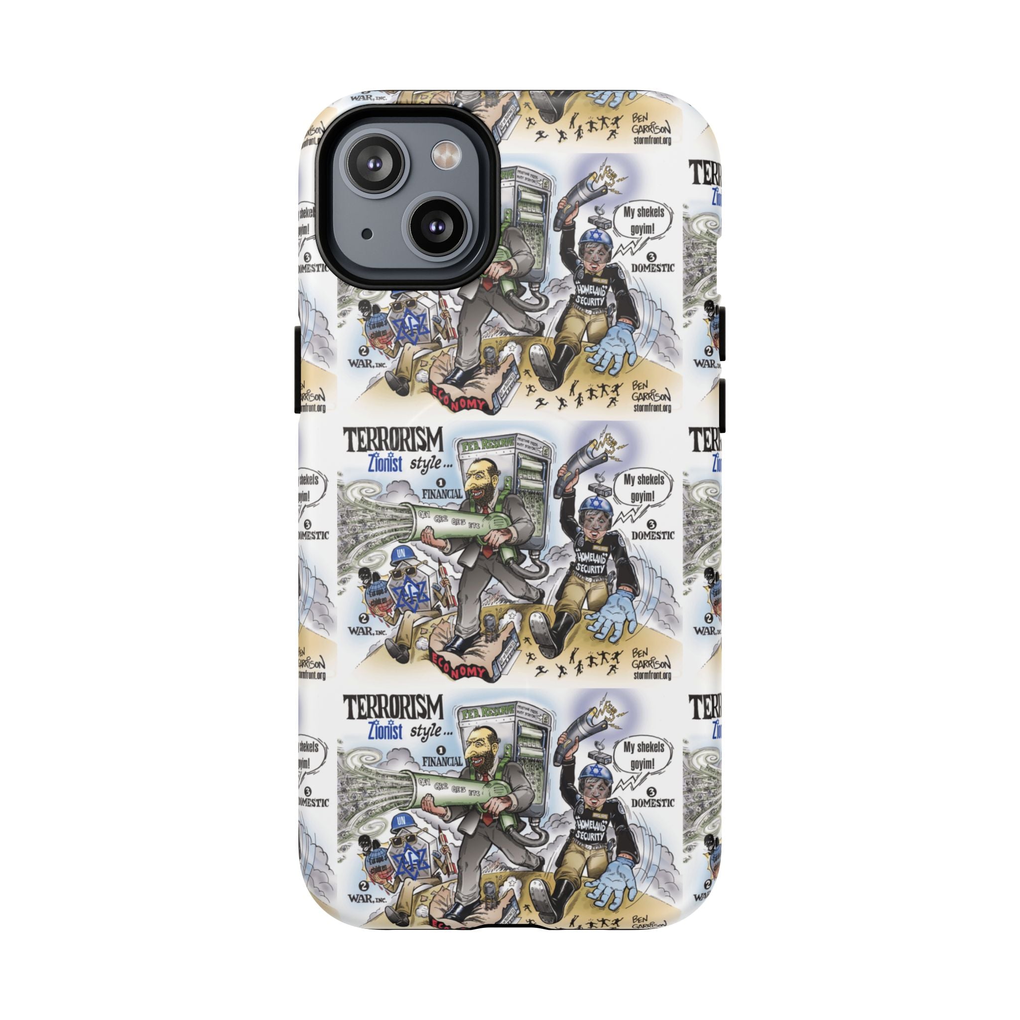 MagSafe Tough Case — Activist Art Collage | 2-Layer Shock Protection for iPhone (Glossy/Matte)