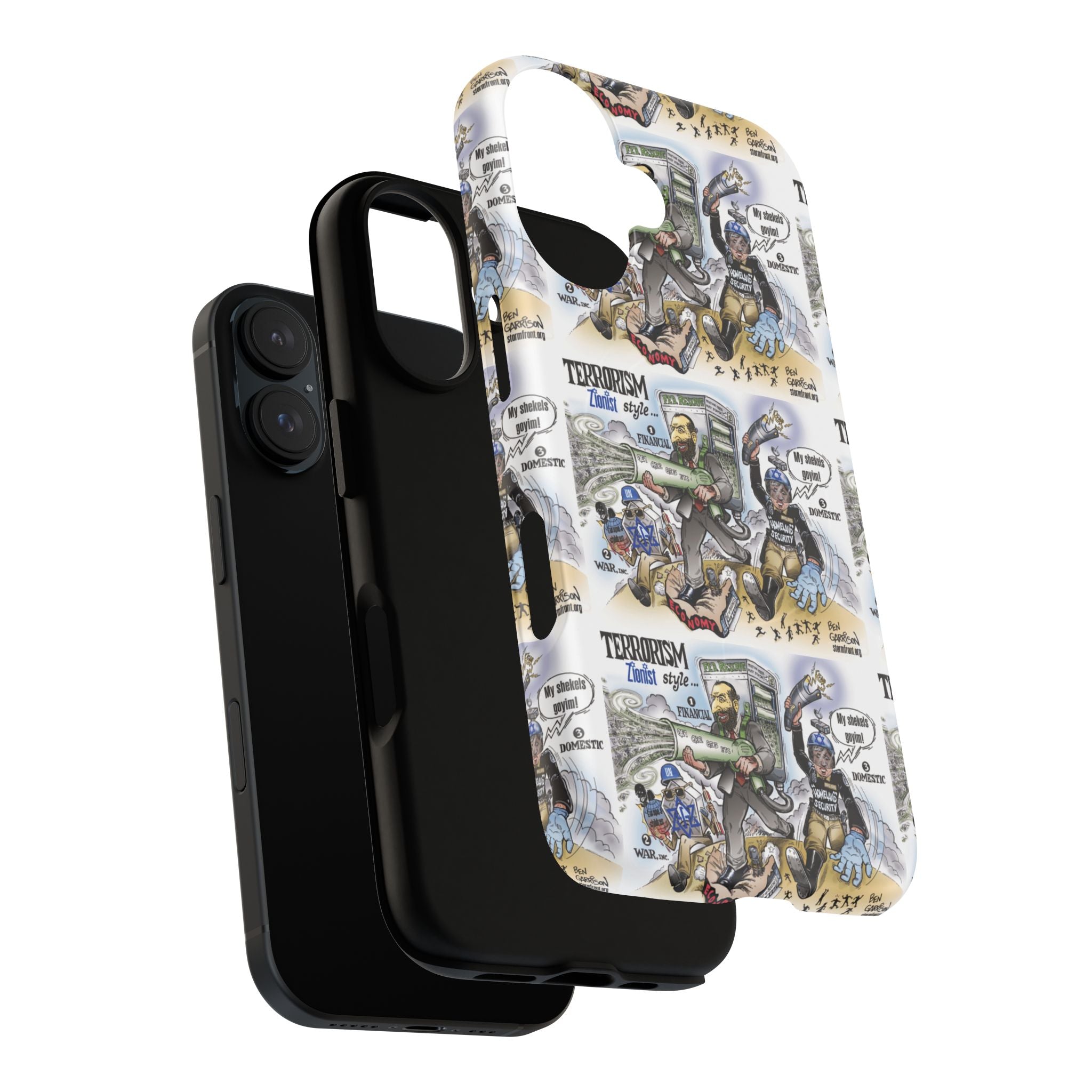 MagSafe Tough Case — Activist Art Collage | 2-Layer Shock Protection for iPhone (Glossy/Matte)