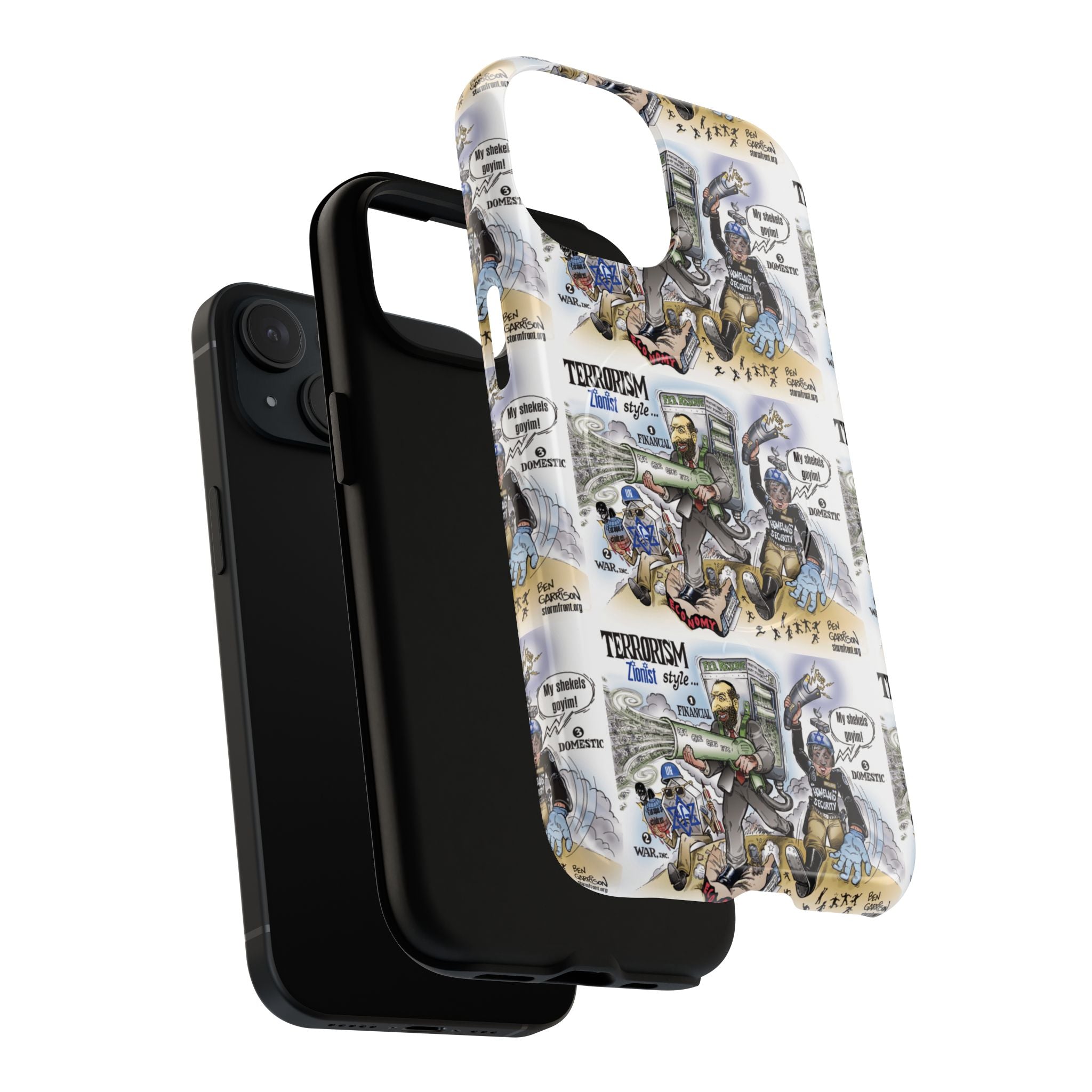 MagSafe Tough Case — Activist Art Collage | 2-Layer Shock Protection for iPhone (Glossy/Matte)