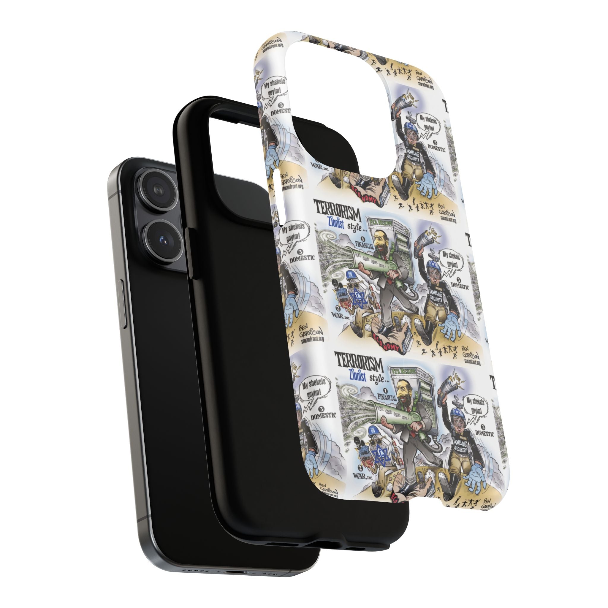 MagSafe Tough Case — Activist Art Collage | 2-Layer Shock Protection for iPhone (Glossy/Matte)