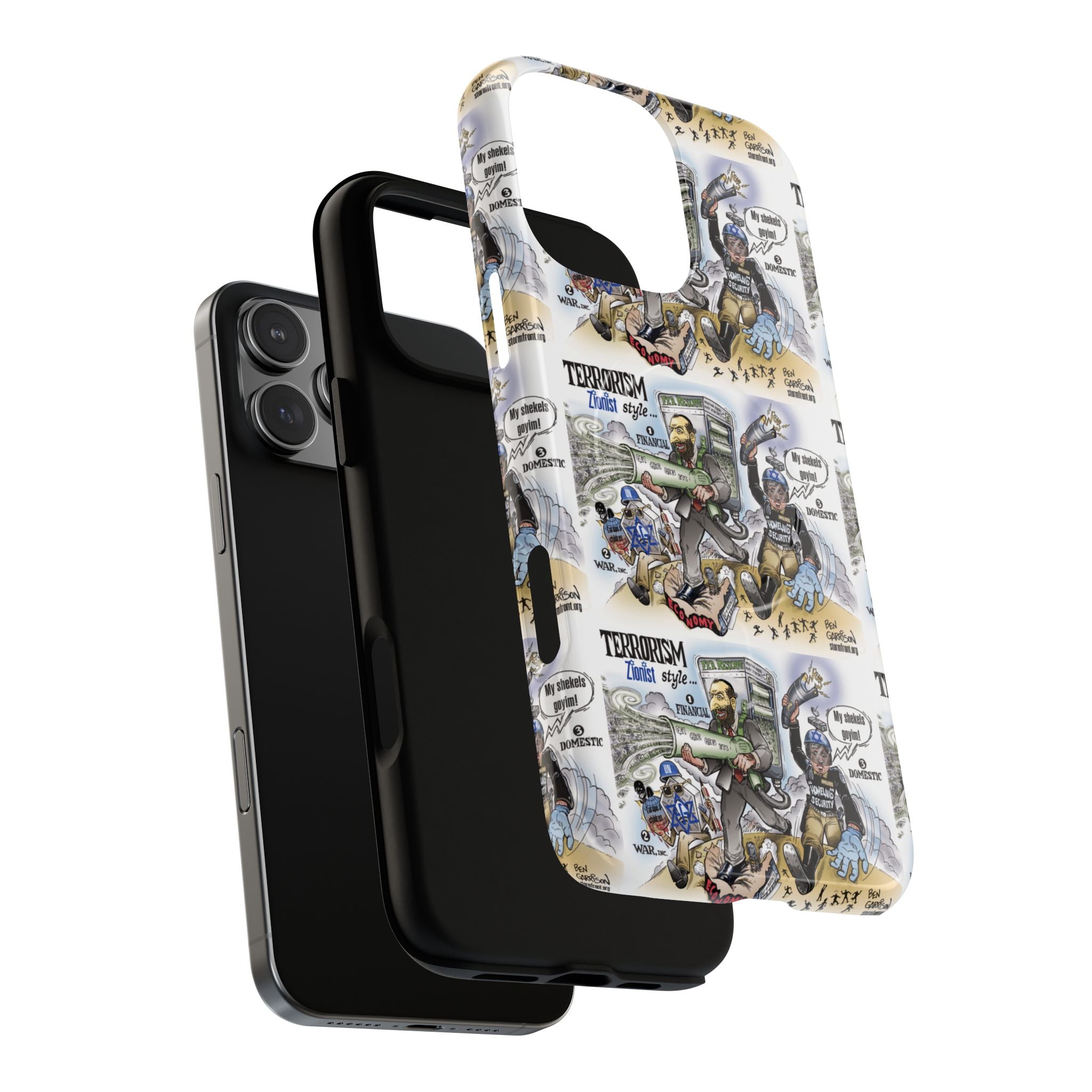 MagSafe Tough Case — Activist Art Collage | 2-Layer Shock Protection for iPhone (Glossy/Matte)