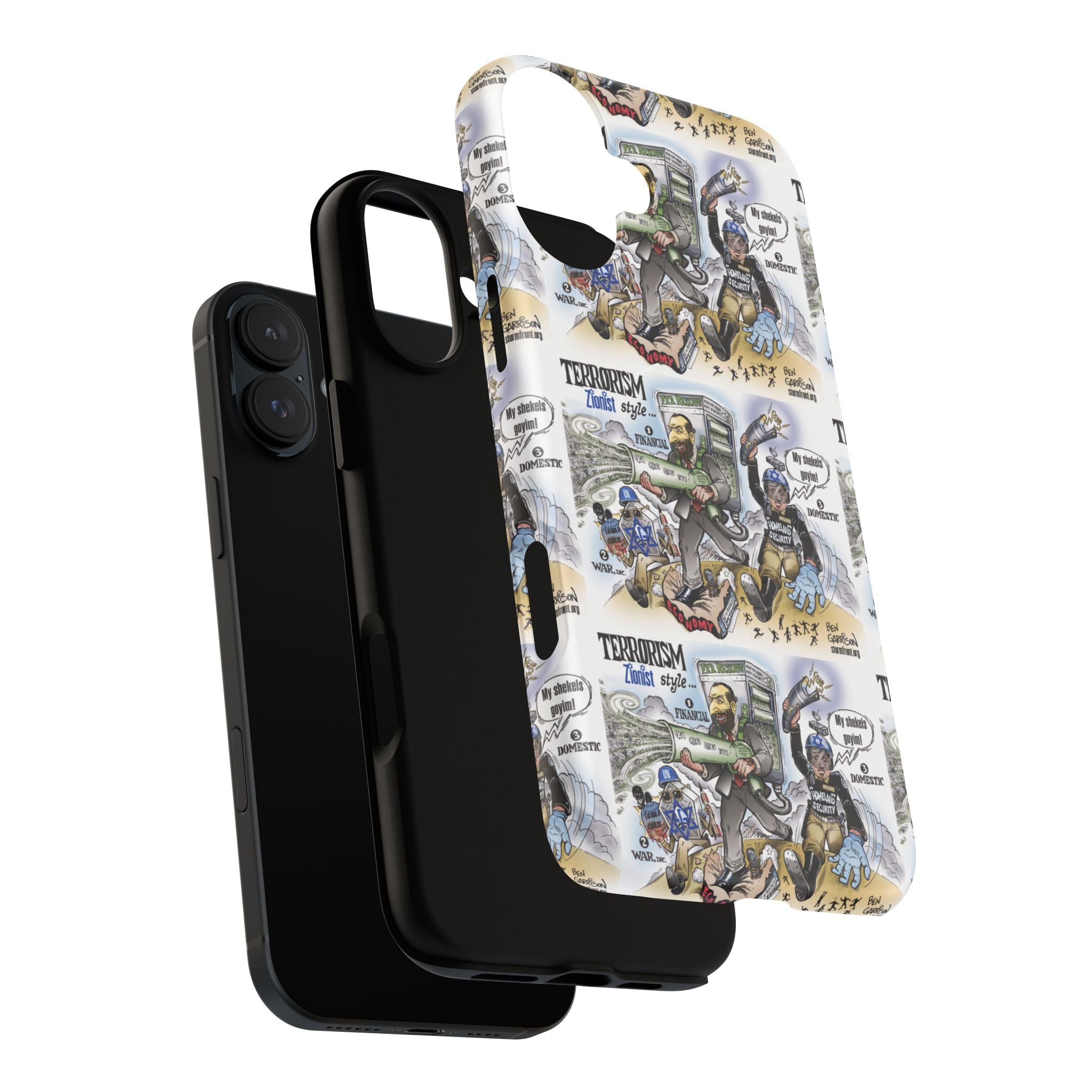 MagSafe Tough Case — Activist Art Collage | 2-Layer Shock Protection for iPhone (Glossy/Matte)