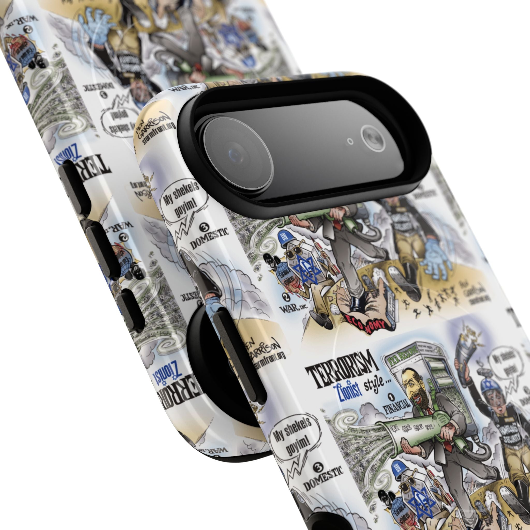 MagSafe Tough Case — Activist Art Collage | 2-Layer Shock Protection for iPhone (Glossy/Matte)