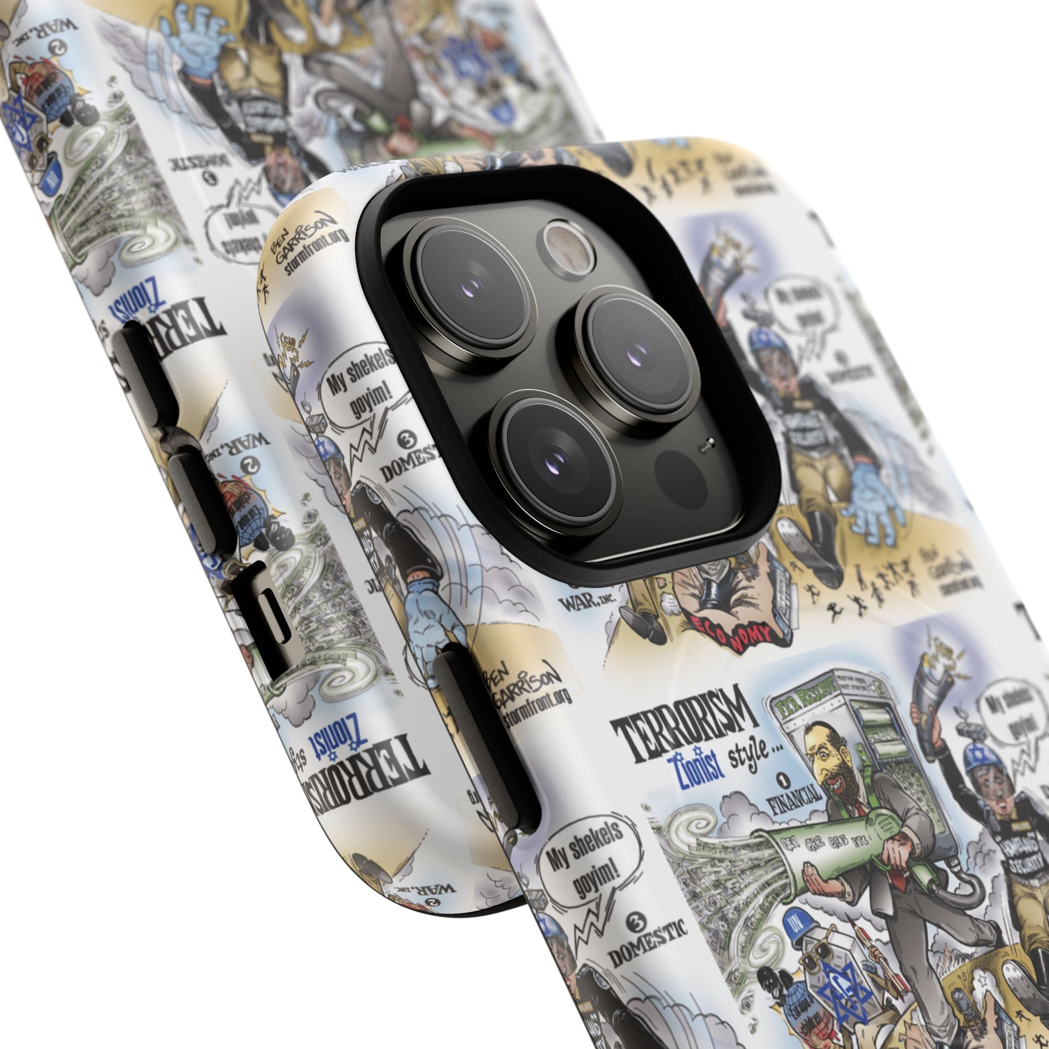 MagSafe Tough Case — Activist Art Collage | 2-Layer Shock Protection for iPhone (Glossy/Matte)