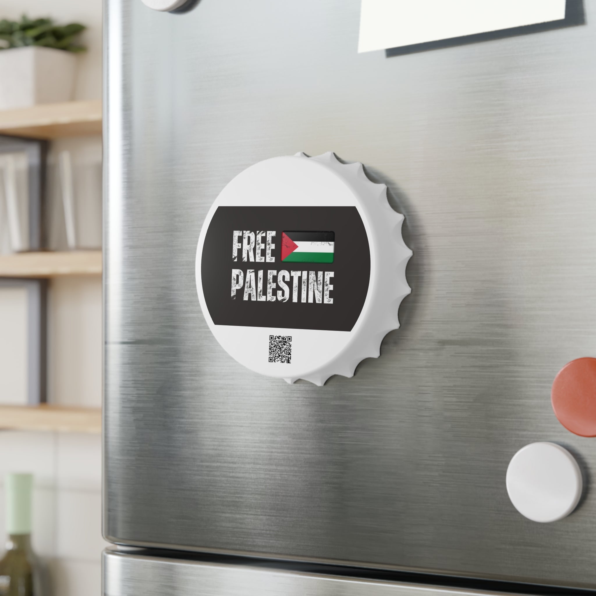 Free Palestine™ Magnetic Bottle Opener — Conversation Starter
