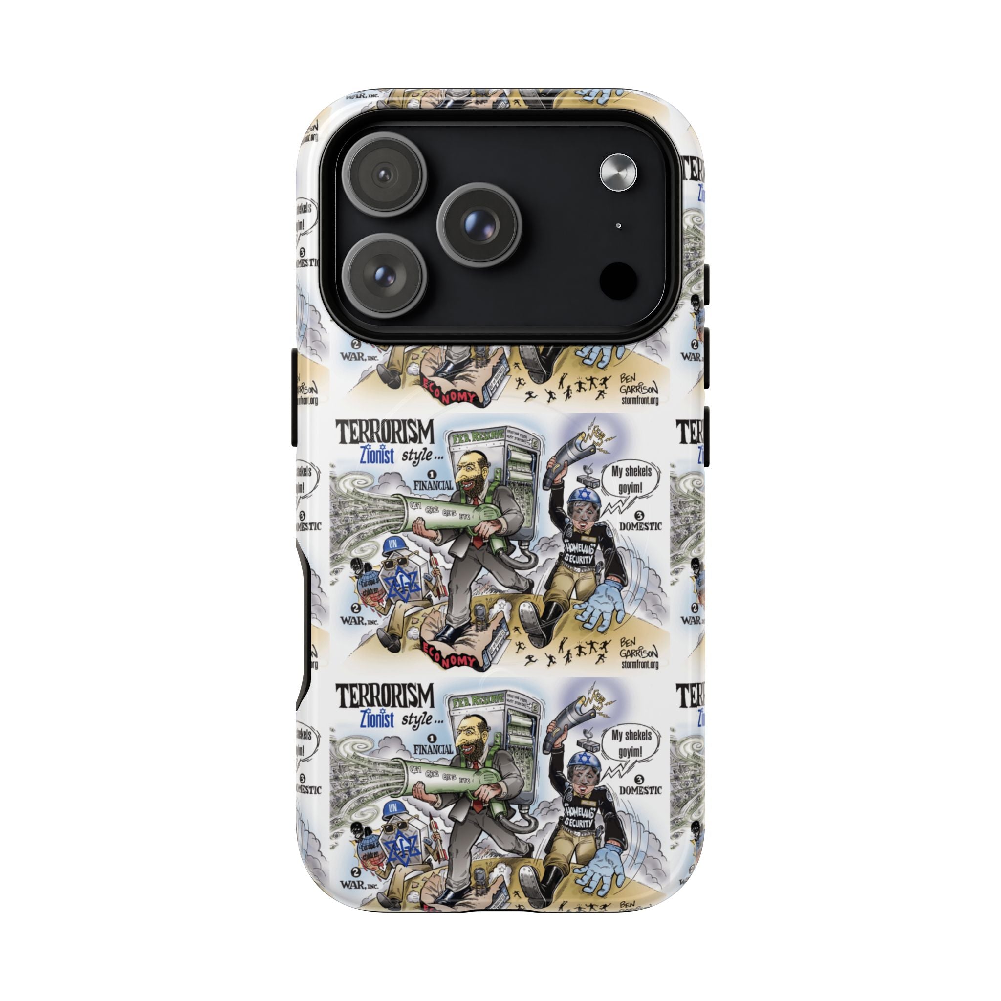 MagSafe Tough Case — Activist Art Collage | 2-Layer Shock Protection for iPhone (Glossy/Matte)