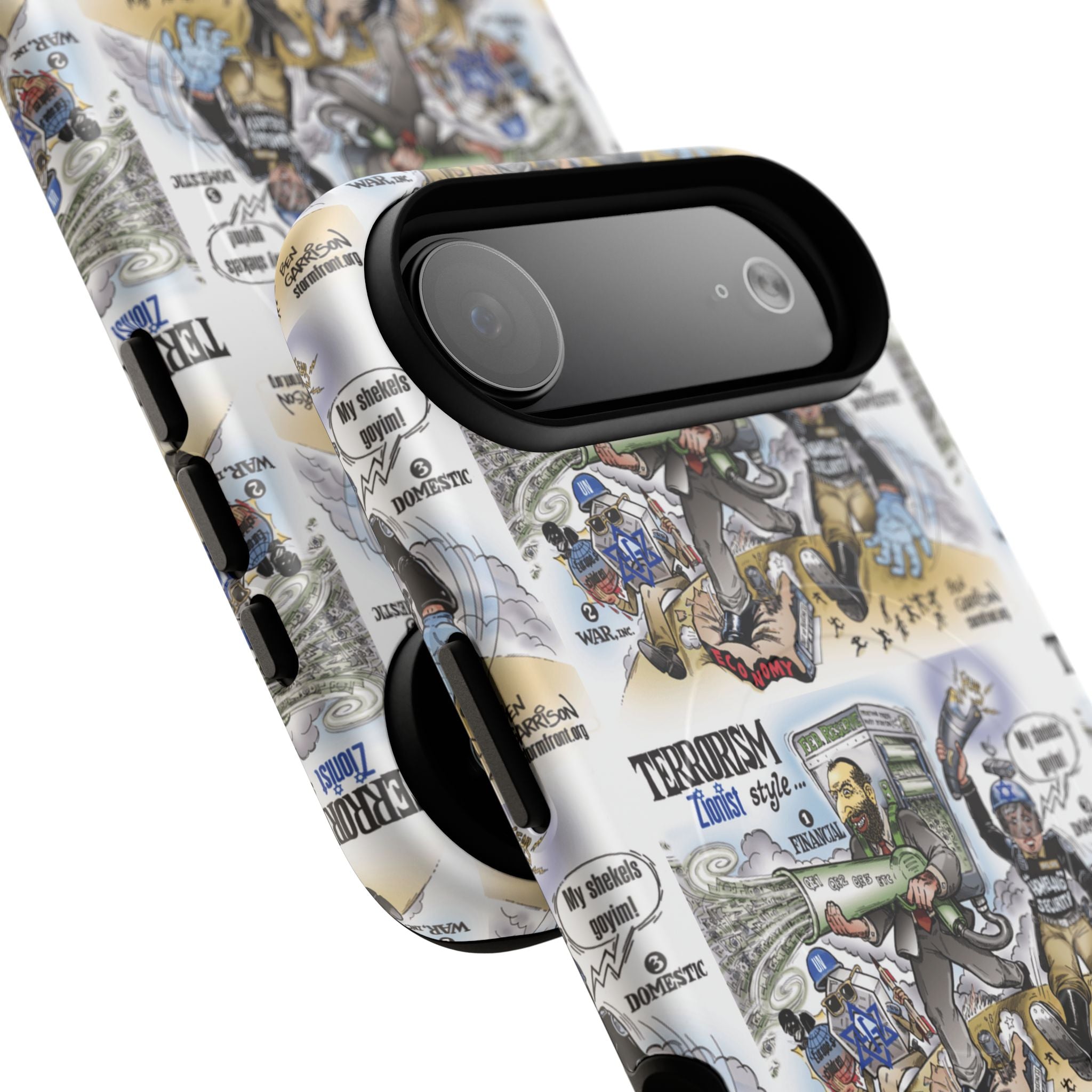 MagSafe Tough Case — Activist Art Collage | 2-Layer Shock Protection for iPhone (Glossy/Matte)