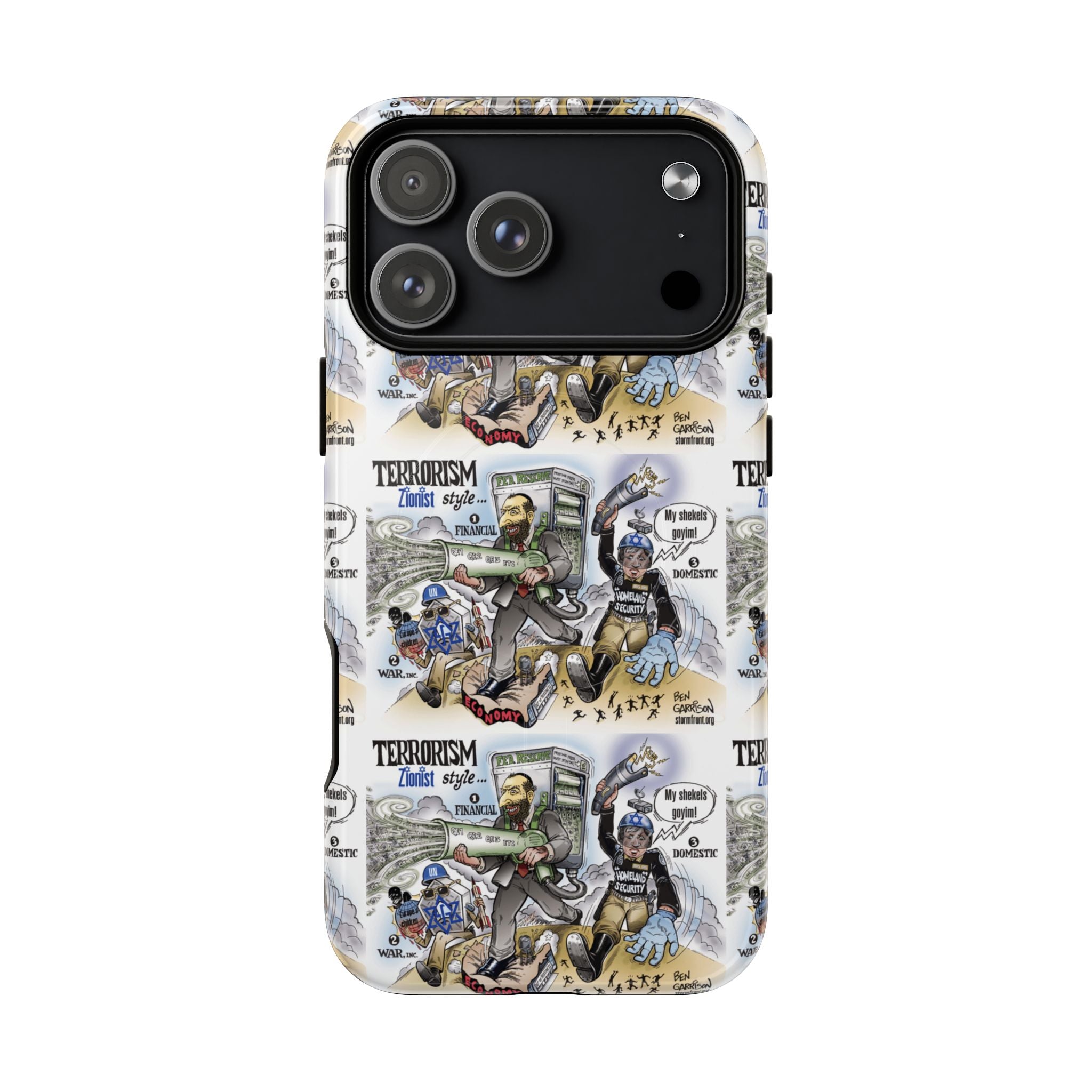 MagSafe Tough Case — Activist Art Collage | 2-Layer Shock Protection for iPhone (Glossy/Matte)