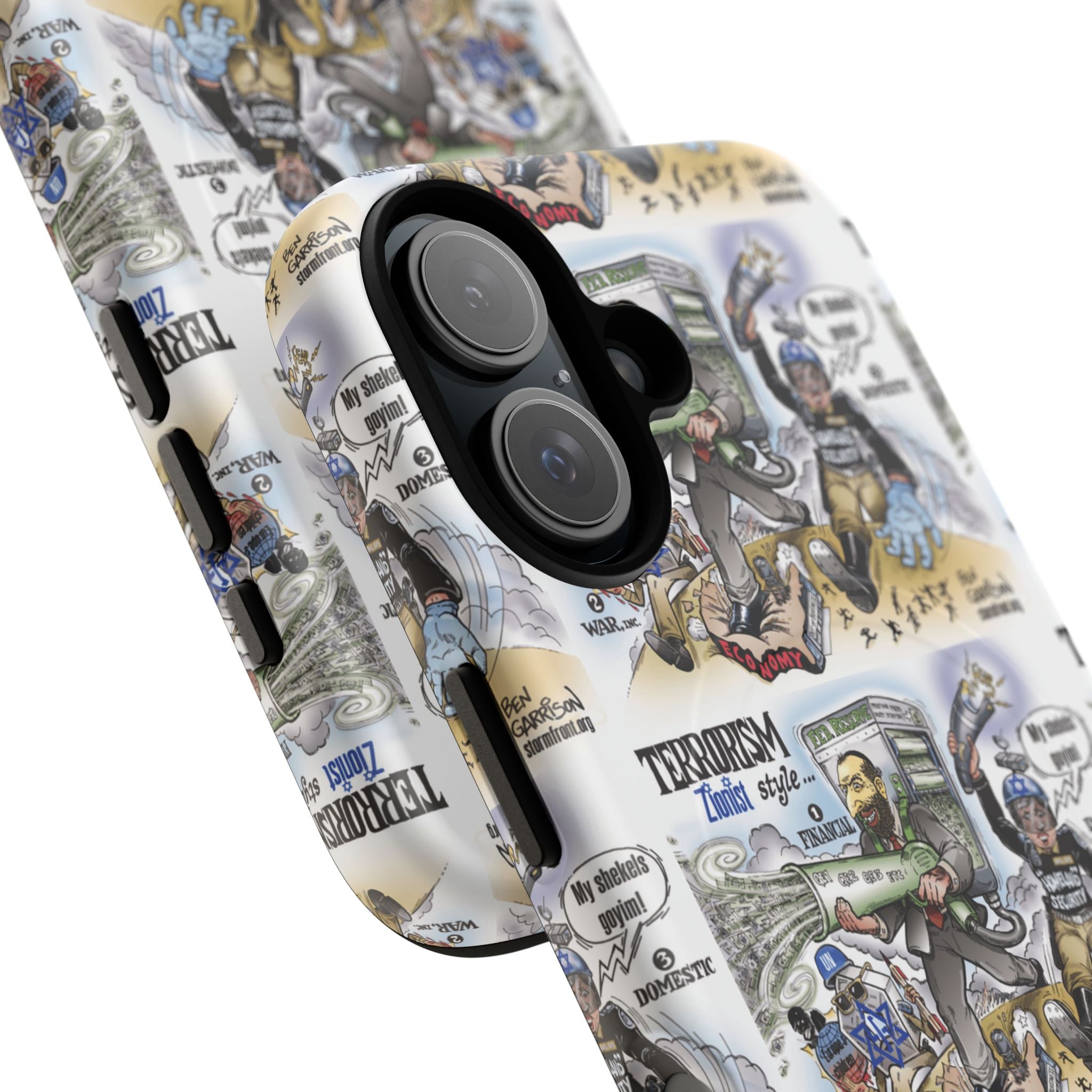 MagSafe Tough Case — Activist Art Collage | 2-Layer Shock Protection for iPhone (Glossy/Matte)