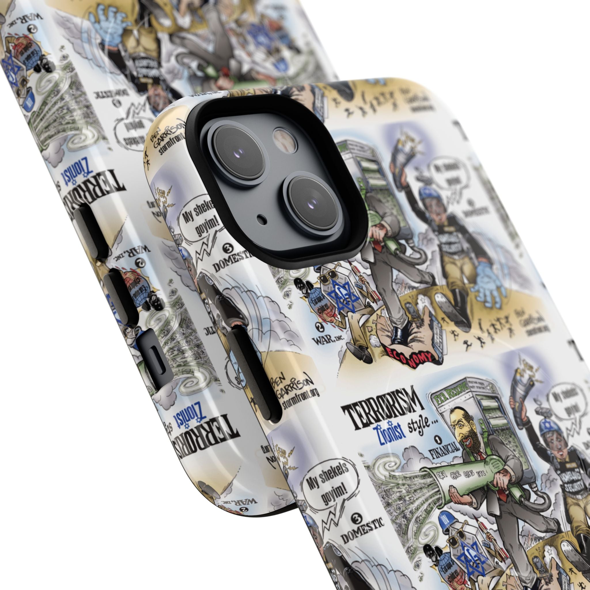 MagSafe Tough Case — Activist Art Collage | 2-Layer Shock Protection for iPhone (Glossy/Matte)