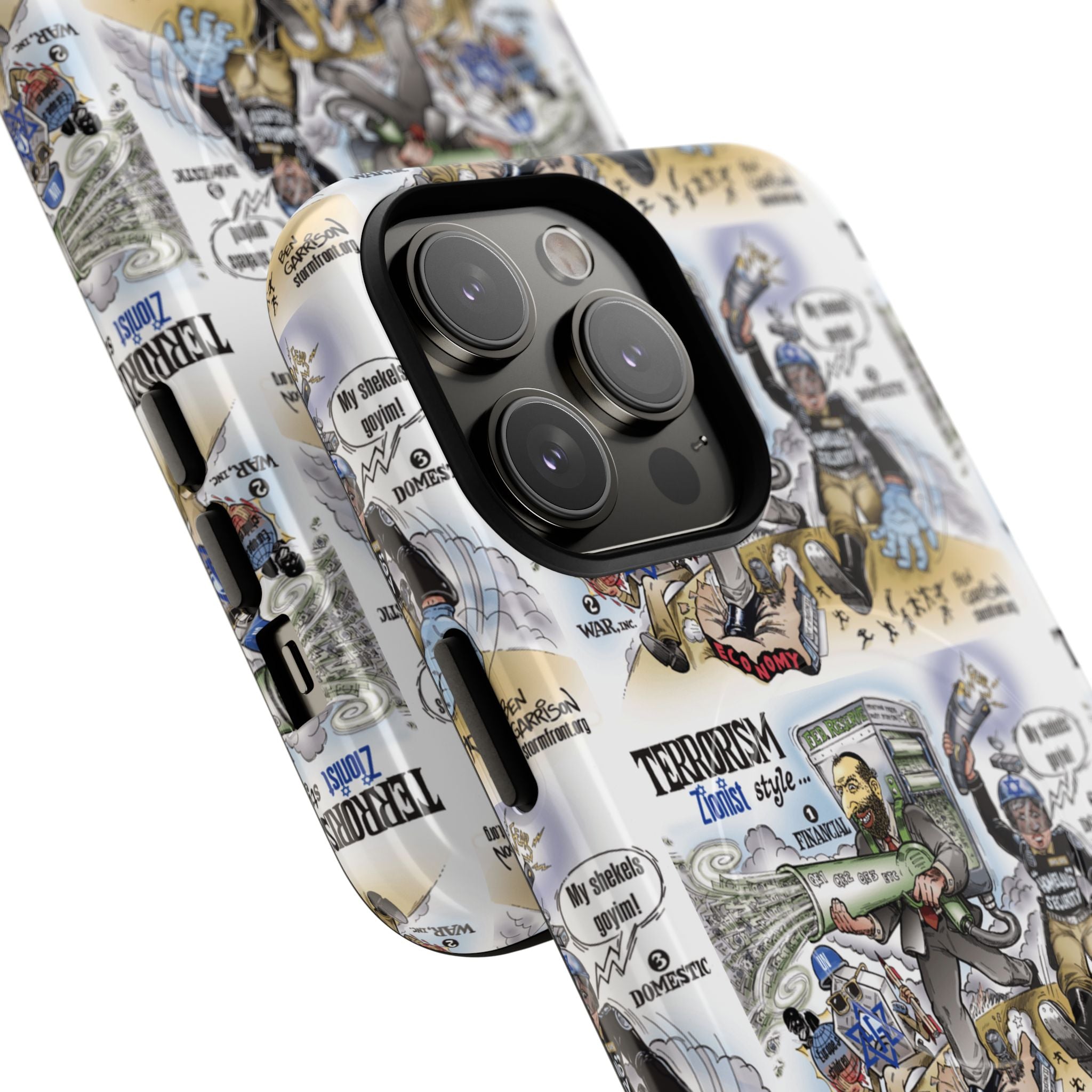 MagSafe Tough Case — Activist Art Collage | 2-Layer Shock Protection for iPhone (Glossy/Matte)