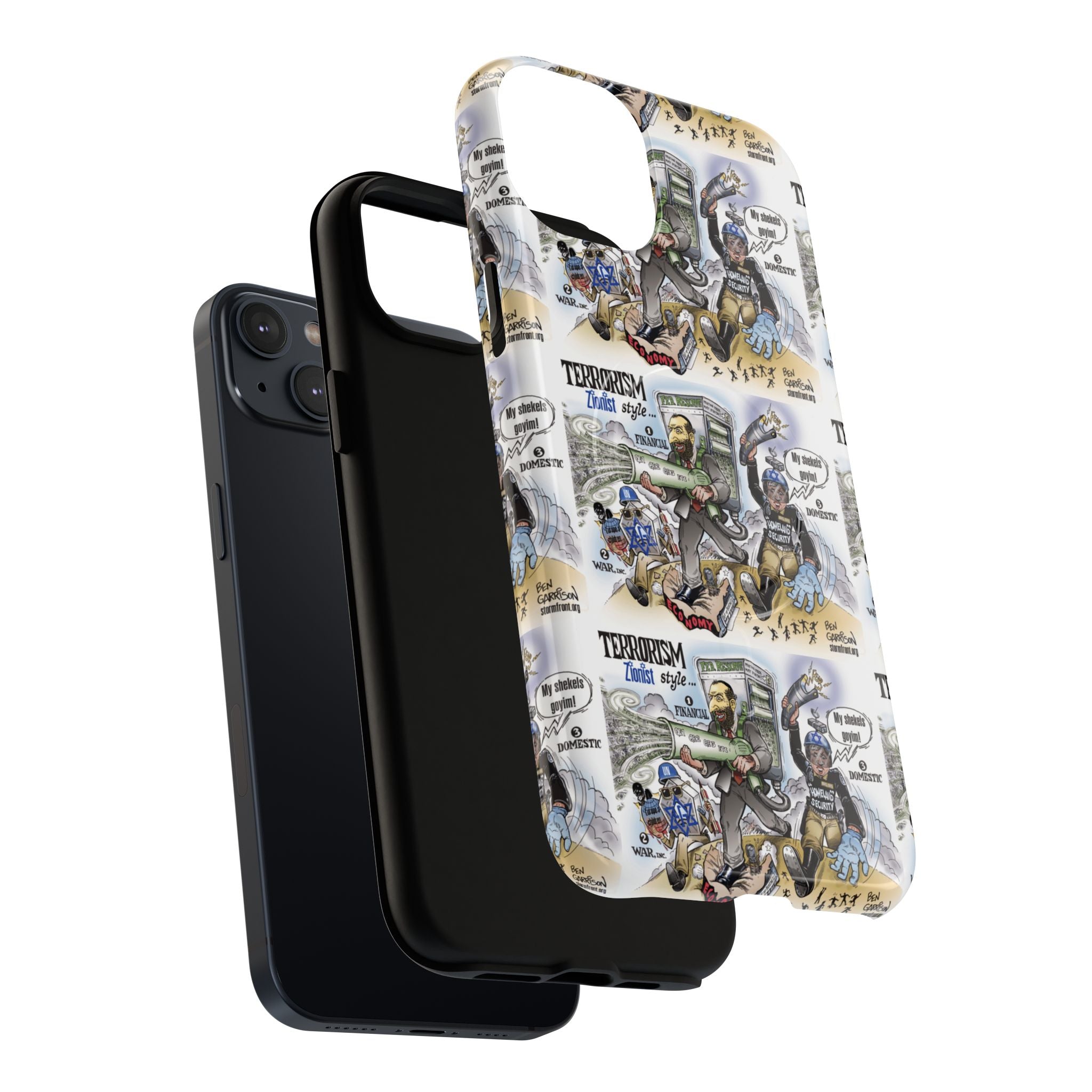 MagSafe Tough Case — Activist Art Collage | 2-Layer Shock Protection for iPhone (Glossy/Matte)