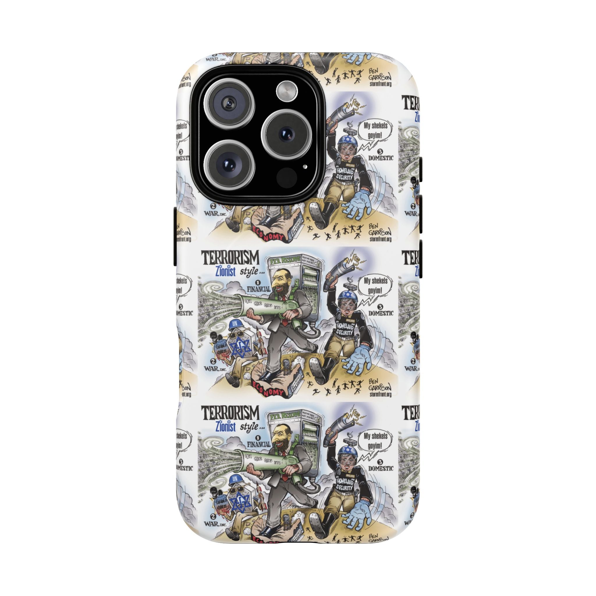 MagSafe Tough Case — Activist Art Collage | 2-Layer Shock Protection for iPhone (Glossy/Matte)