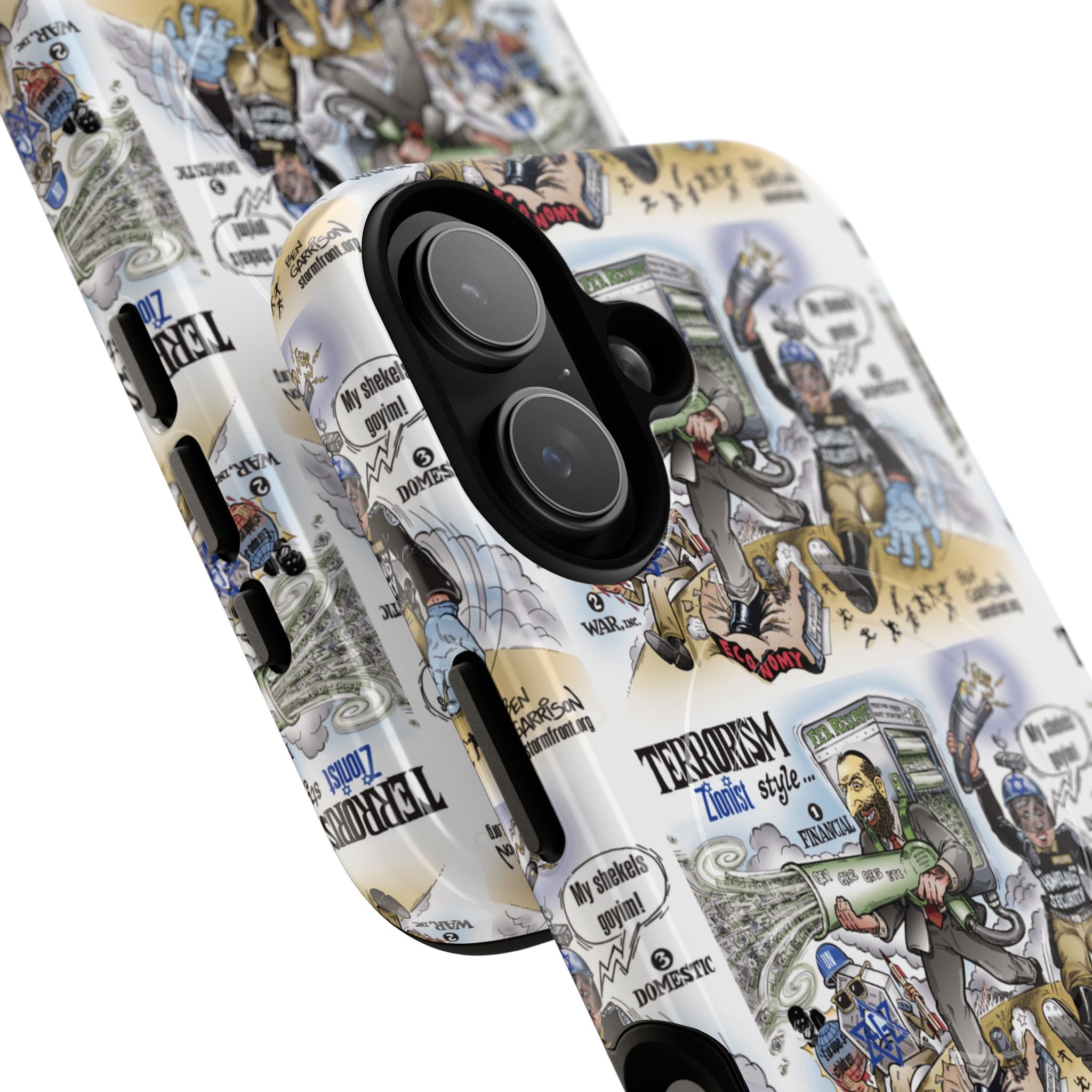 MagSafe Tough Case — Activist Art Collage | 2-Layer Shock Protection for iPhone (Glossy/Matte)