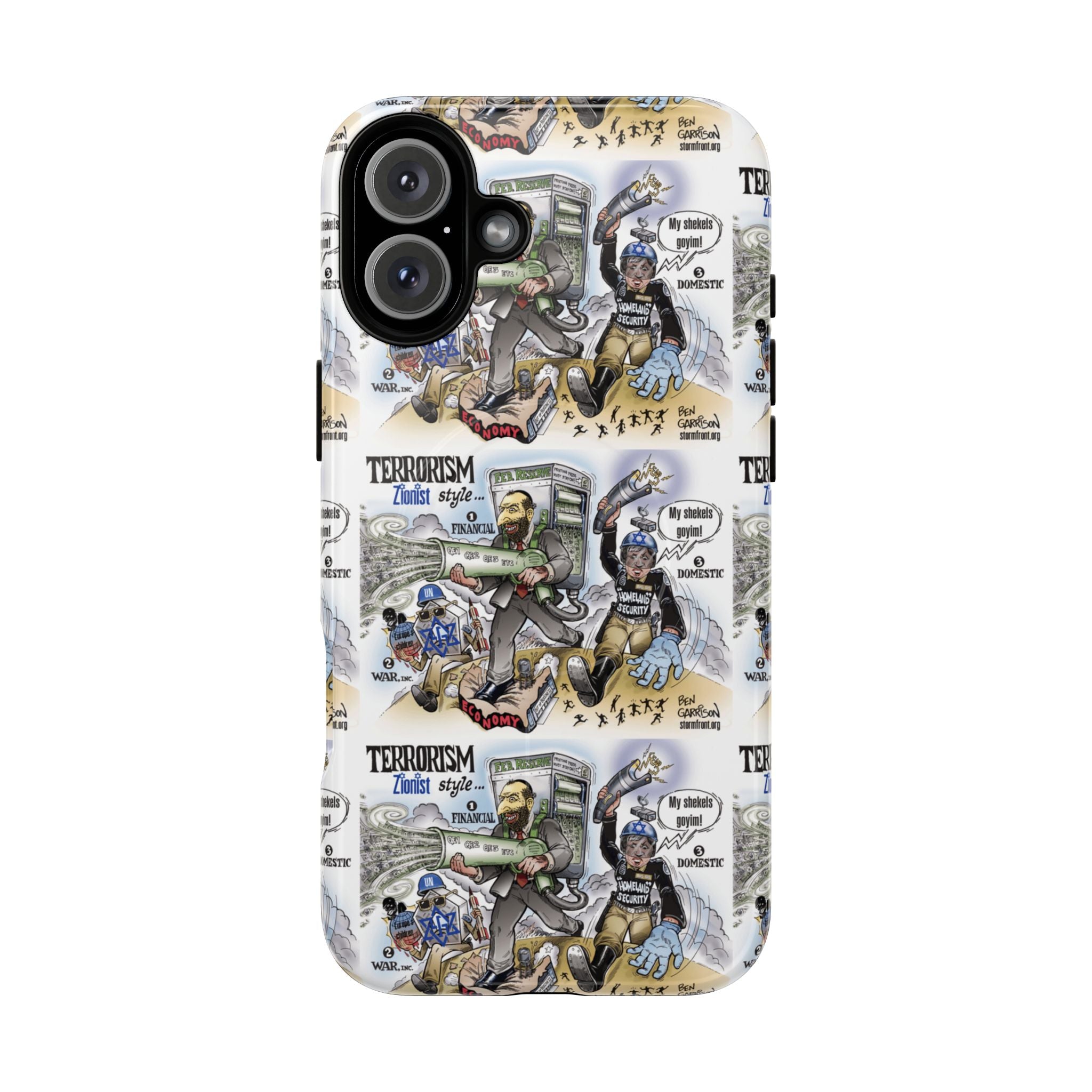 MagSafe Tough Case — Activist Art Collage | 2-Layer Shock Protection for iPhone (Glossy/Matte)
