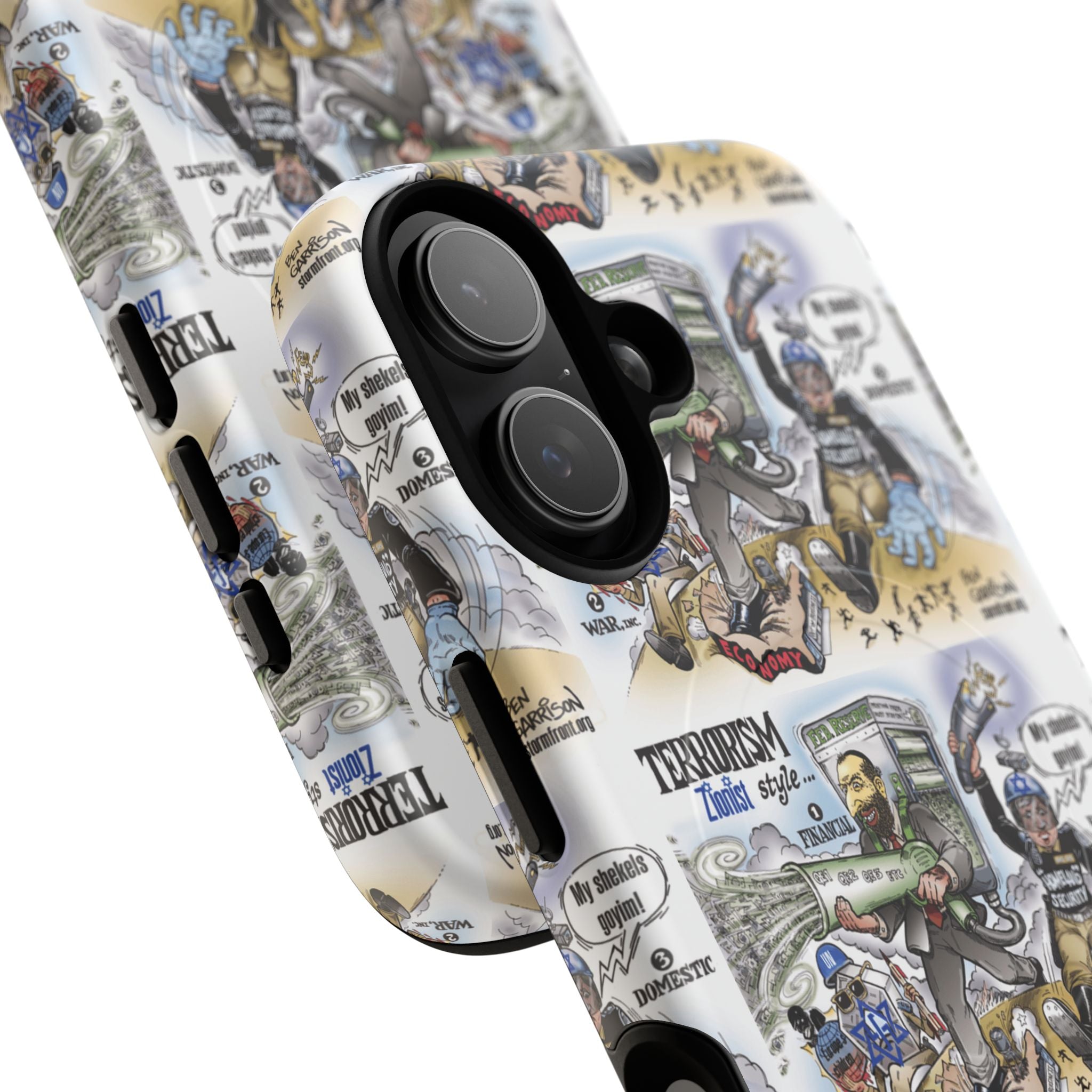 MagSafe Tough Case — Activist Art Collage | 2-Layer Shock Protection for iPhone (Glossy/Matte)