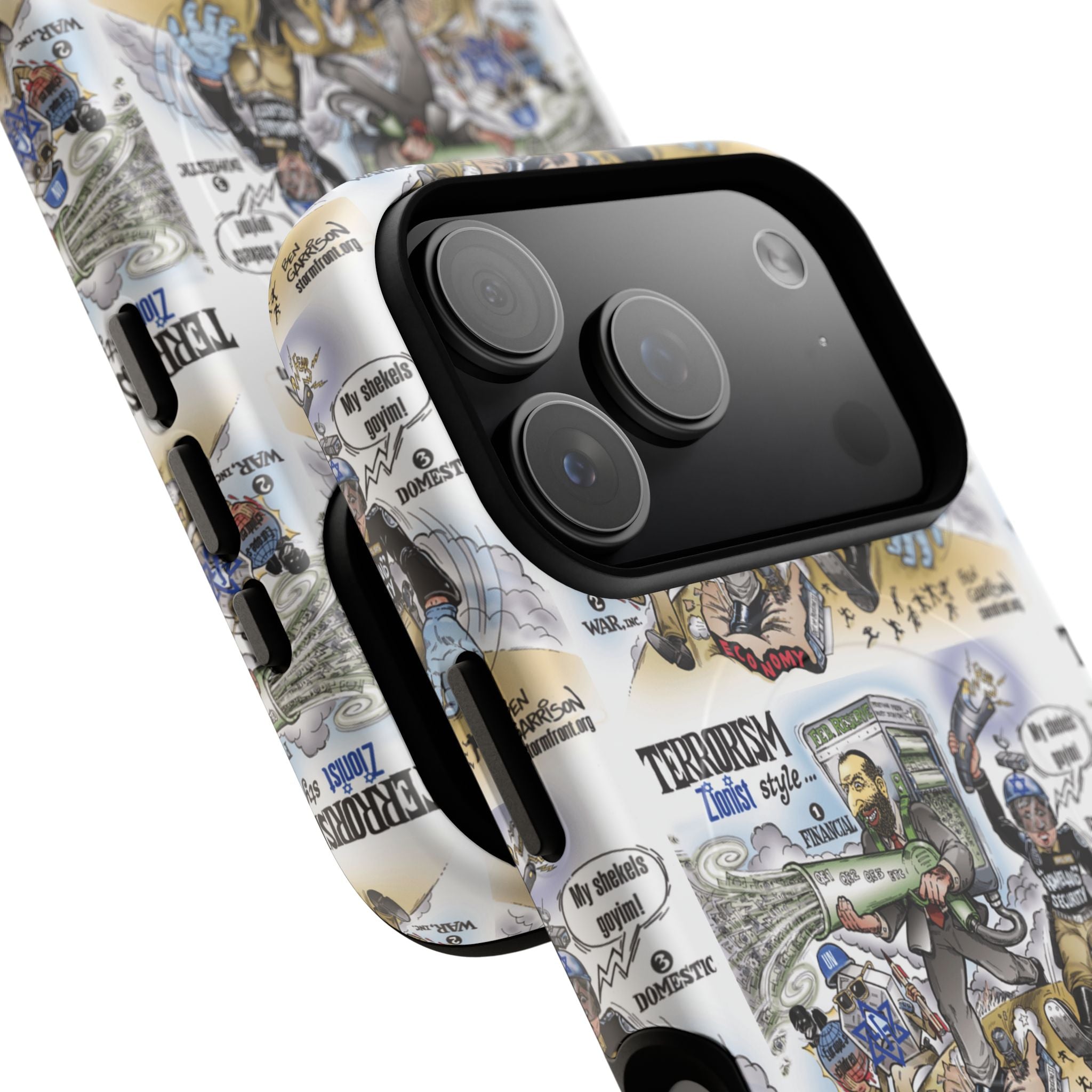 MagSafe Tough Case — Activist Art Collage | 2-Layer Shock Protection for iPhone (Glossy/Matte)