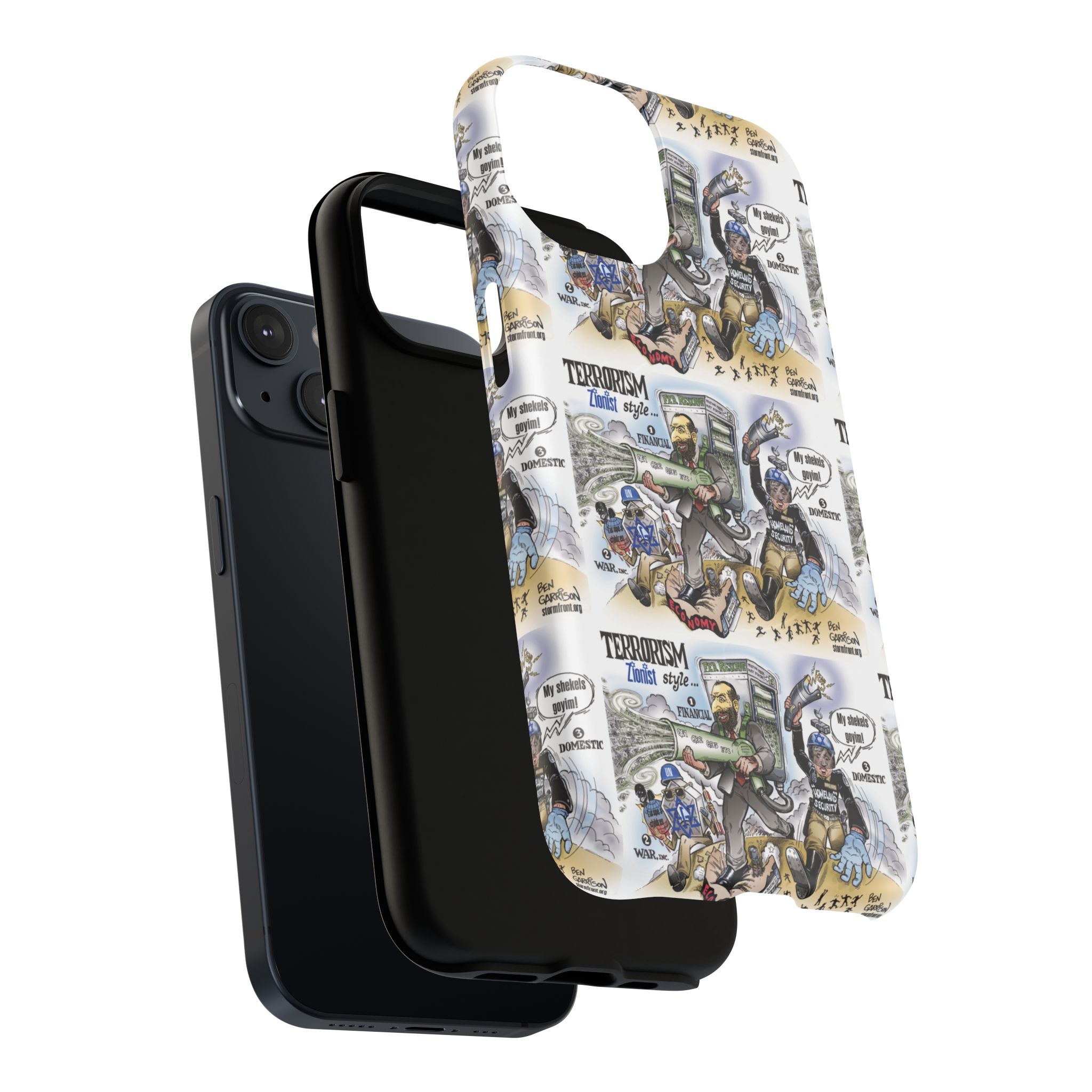 MagSafe Tough Case — Activist Art Collage | 2-Layer Shock Protection for iPhone (Glossy/Matte)