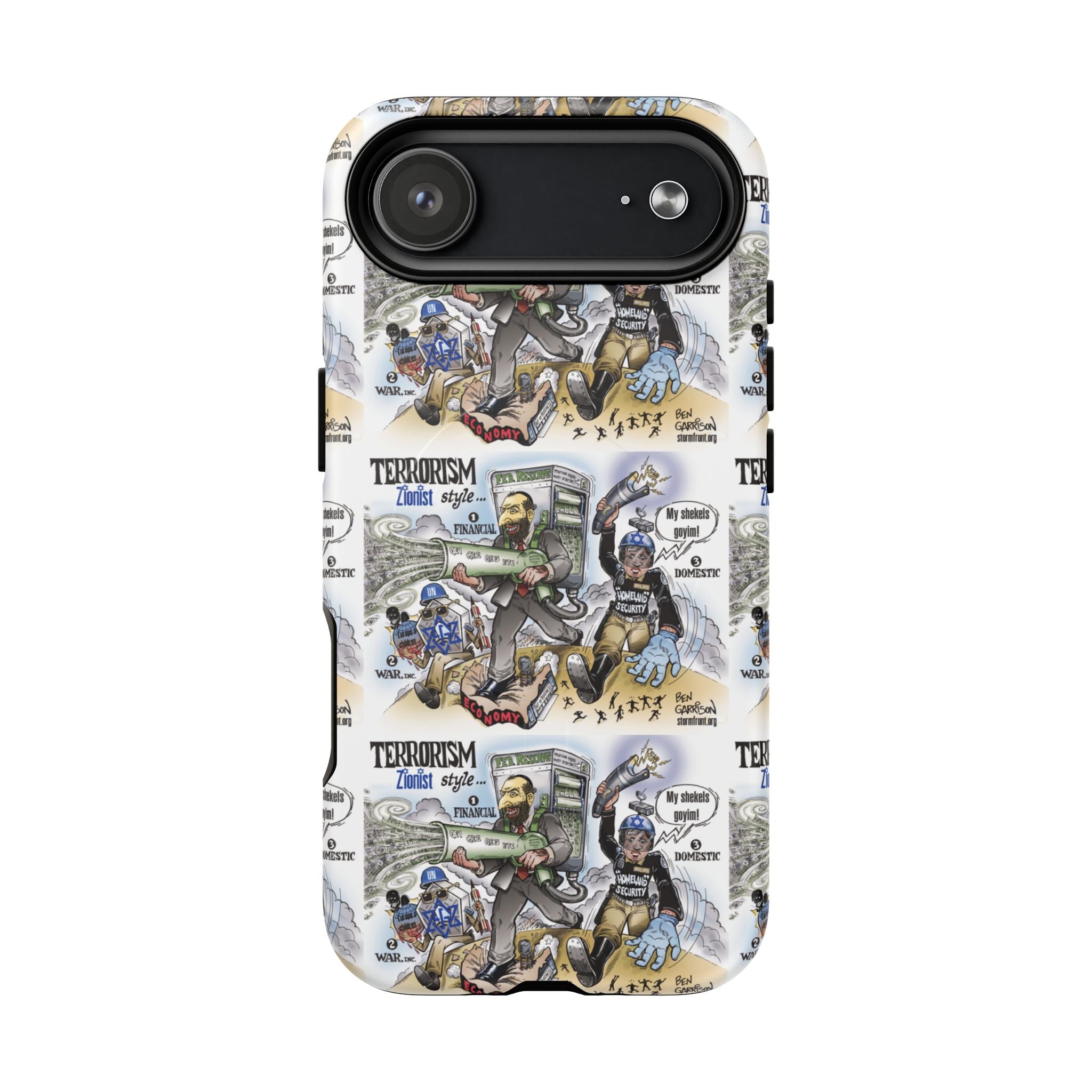 MagSafe Tough Case — Activist Art Collage | 2-Layer Shock Protection for iPhone (Glossy/Matte)